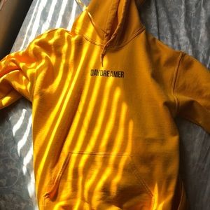 Mustard yellow day dreamer hoodie